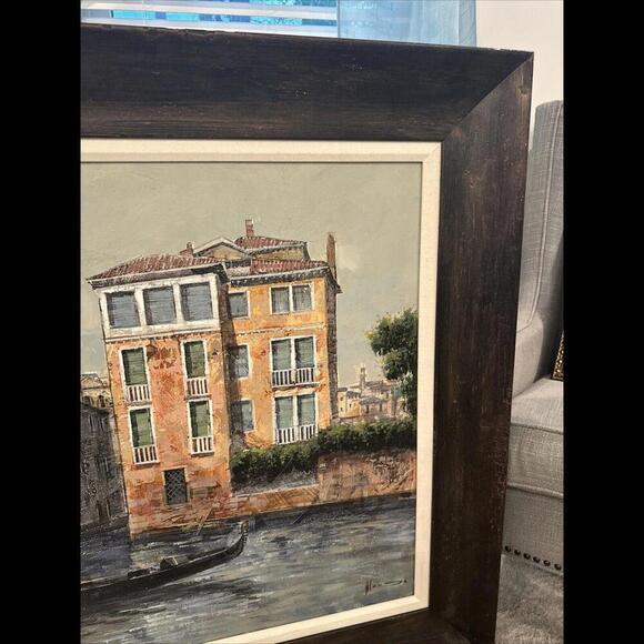 Enrique Alonso Painting Fine Art Oil on Canvas Signed With Solid Wood Framed - Picture 11 of 16